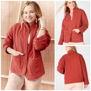 FABLETICS Tedi Quilted Jacket Size S